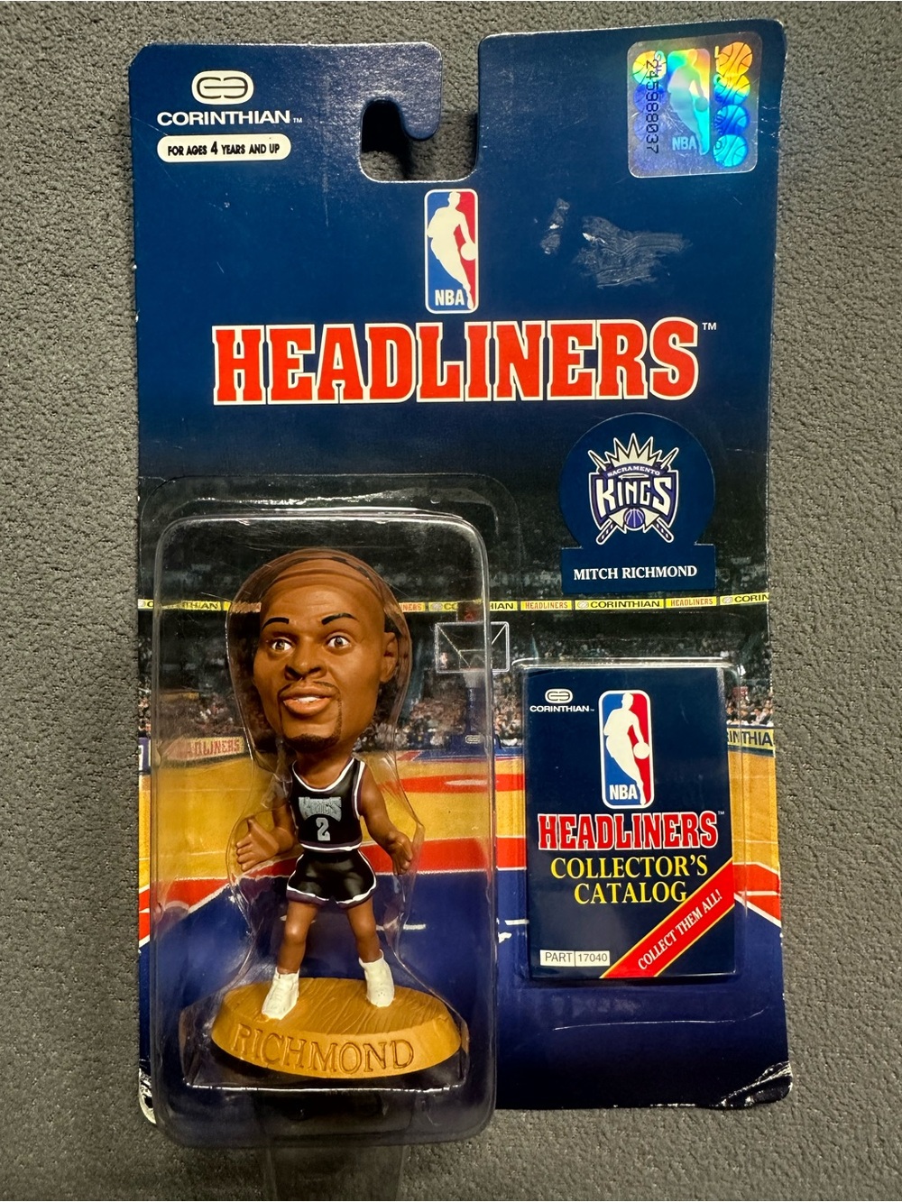 NBA Headliners Sacramento Kings Blue Black White Mitch Richmond Bobblehead